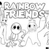 Kolorowanki Do Druku Roblox Rainbow Friends - Imagesee destiné Blue Rainbow Friends Coloring Pages