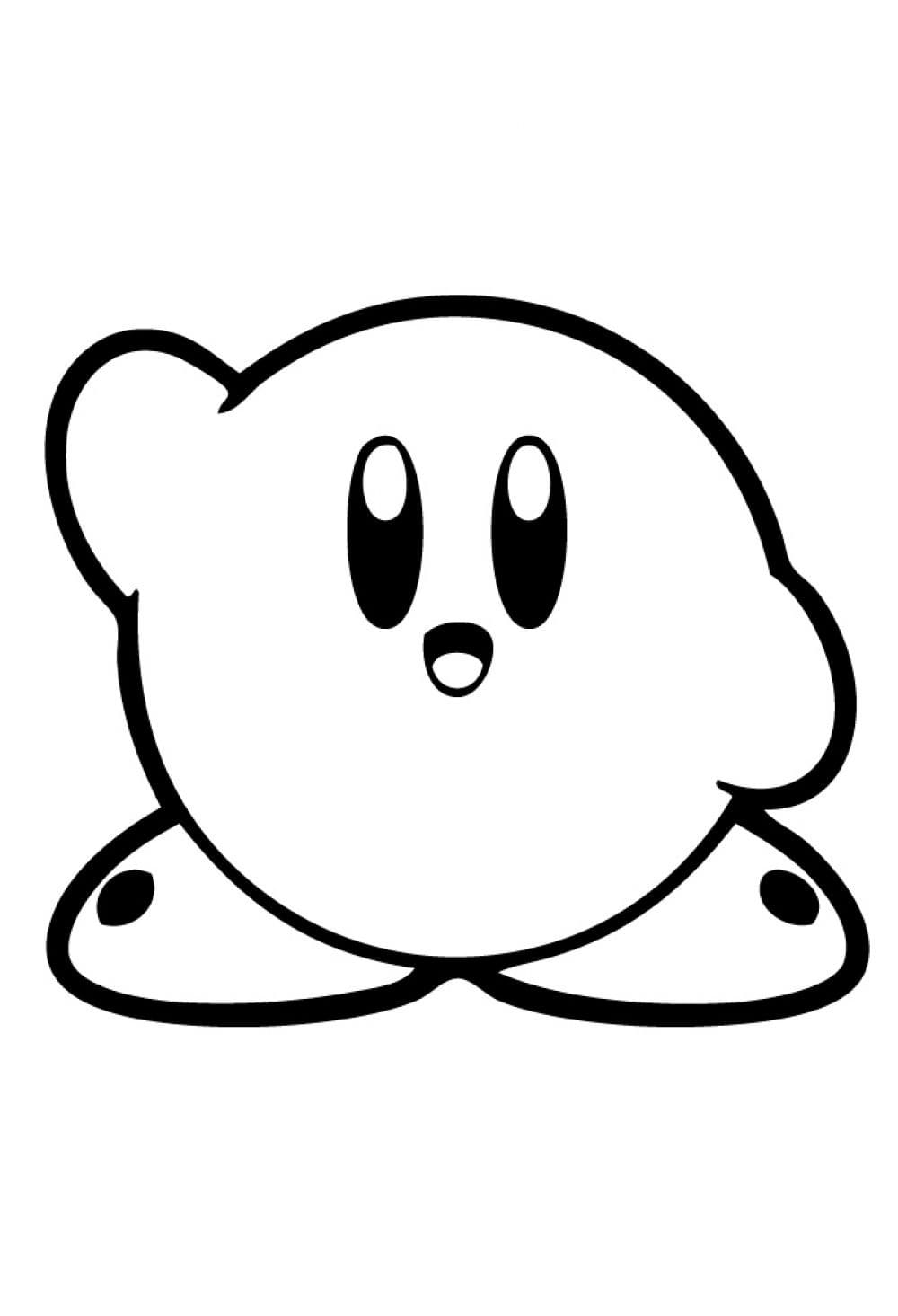 Kolorowanki Kirby - Darmowe Kolorowanki Do Druku intérieur Dessin Kirby