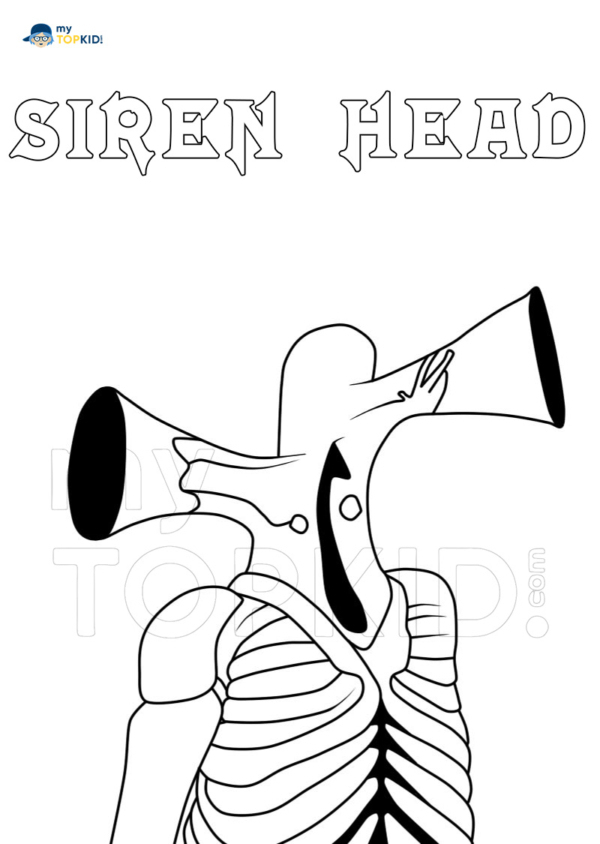 Kolorowanki Siren Head | 15 Nowych Zdjęć Do Bezpłatnego Wydrukowania à Coloriage Siren Head