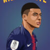 'Kylian Mbappe' Poster By Ades Creative | Displate | Football Drawing destiné Dessin Mbappe Facile