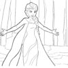 La Reine Des Neiges Elsa - Coloriage La Reine Des Neiges Pour Enfants serapportantà Coloriage Elsa