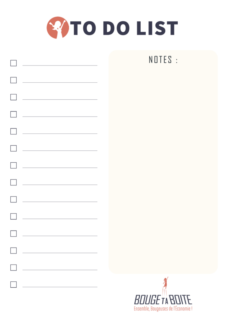 La To Do List À Télécharger - Bouge Ta Boite avec To Do List À Imprimer
