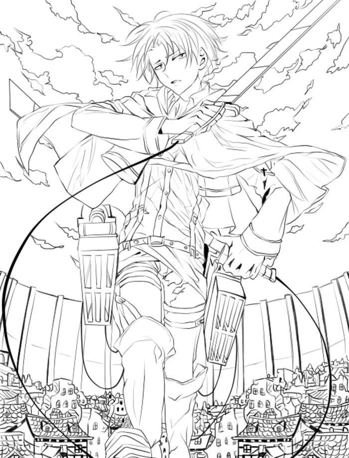 L&amp;#039;Attaque Des Titans | Coloriage Manga, Image Coloriage, Coloriage pour Coloriage Eren Titan