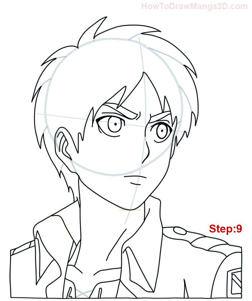 Learn How To Draw Eren Yeager From Attack On Titan Aka Shingeki No concernant Coloriage Attaque Des Titans