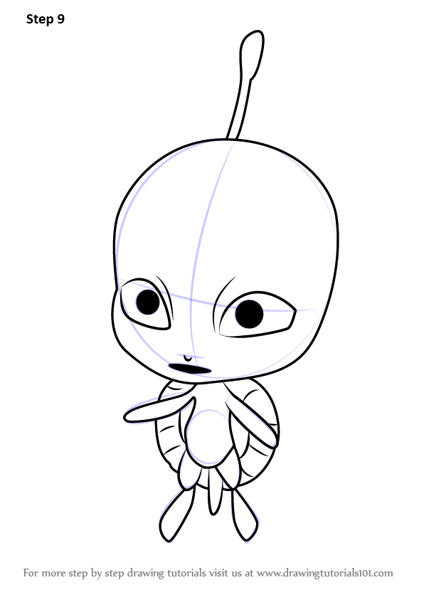 Learn How To Draw Wayzz Kwami From Miraculous Ladybug (Miraculous dedans Coloriage Miraculous Kwami