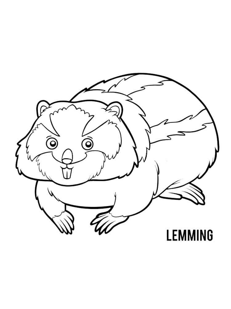 Lemming Coloring Pages pour Coloriage Lemmings