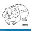 Lemming De Livre De Coloriage Illustration De Vecteur - Illustration Du pour Coloriage Lemmings