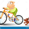 L'Homme Drôle Conduit Sur Un Vélo. Illustration Stock - Illustration Du pour Humour Velo Homme