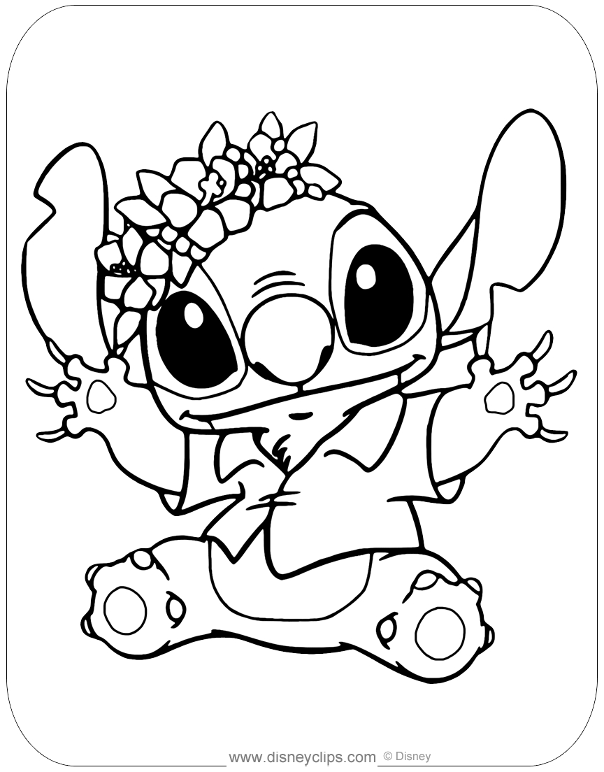 Lilo And Stitch Coloring Pages | Disneyclips tout Dessin A Imprimer Stich