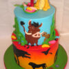 Lion King - Rendition Of A Famous Cake By Peggy Does Cakes And Came Out à Gateau Roi Lion