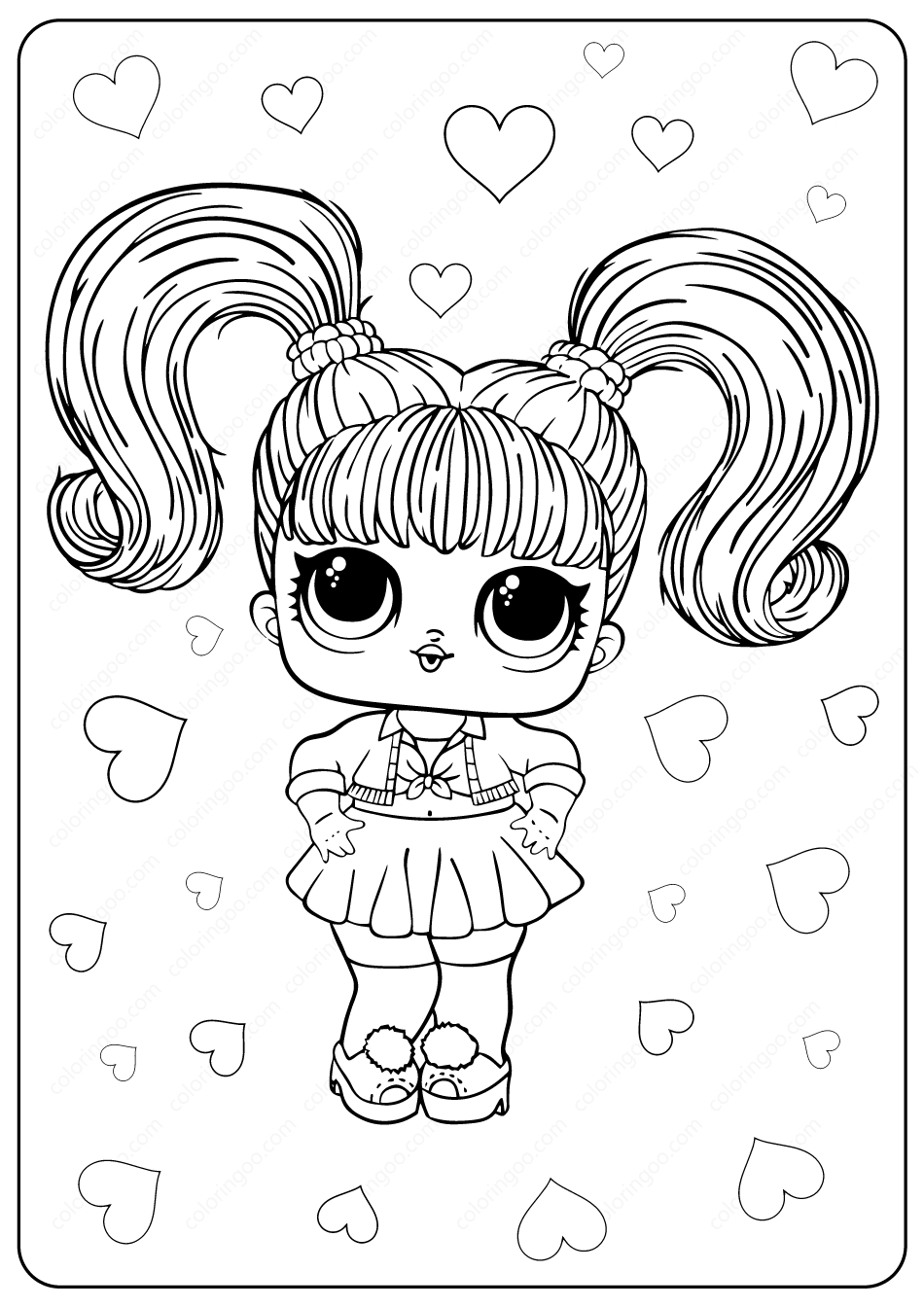 Lol Omg Dolls Coloring Sheets - Thekidsworksheet dedans Coloriage Poupee Lol Omg