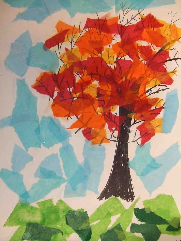 Lovely Autumn Tree | Árvores De Outono, Projetos De Arte Infantil, Arte à Arts Visuel Automne