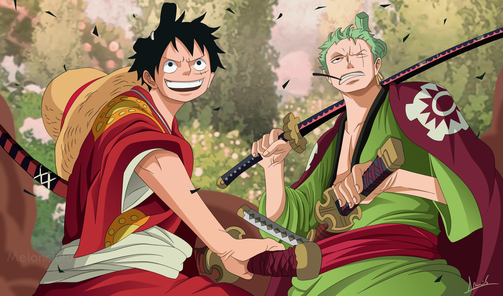 Luffy Zoro Wallpapers - Top Free Luffy Zoro Backgrounds - Wallpaperaccess pour Fond D Écran Luffy