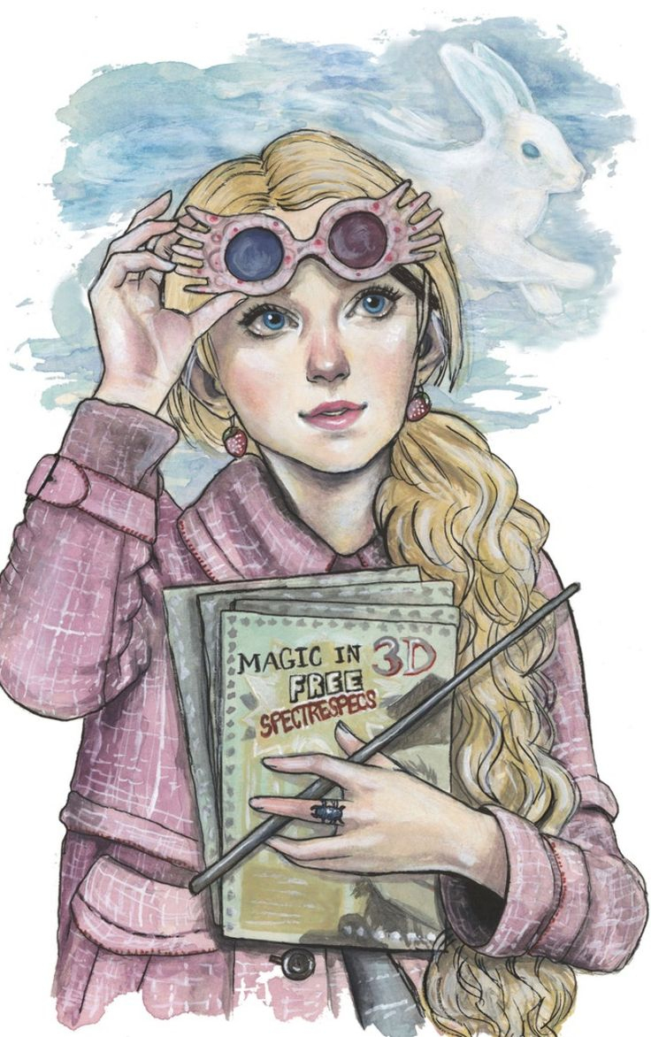 Luna Lovegood - Print | Harry Potter Artwork, Harry Potter Drawings tout Coloriage Luna Lovegood