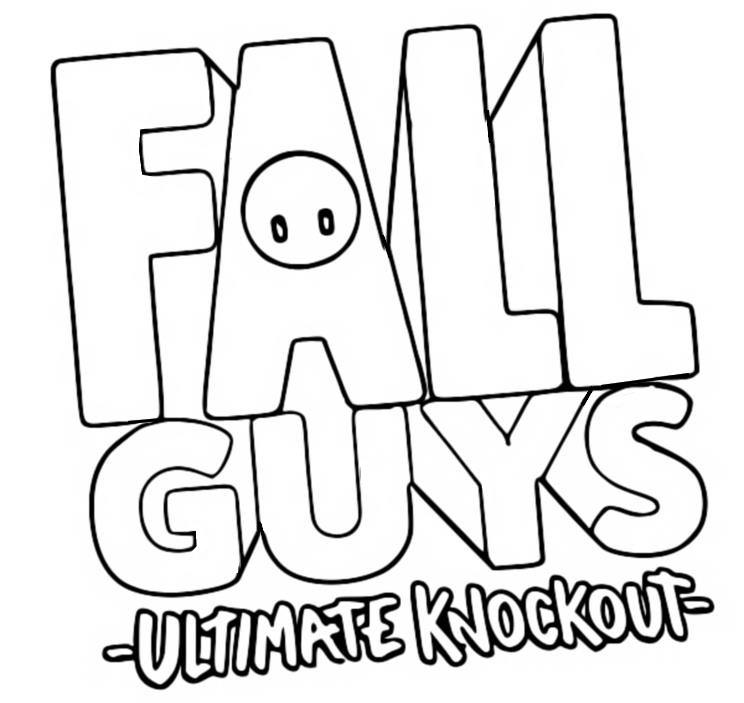 Malvorlagen Fall Guys Ultimate Knockout : Logo 1 à Fall Guys Coloriage