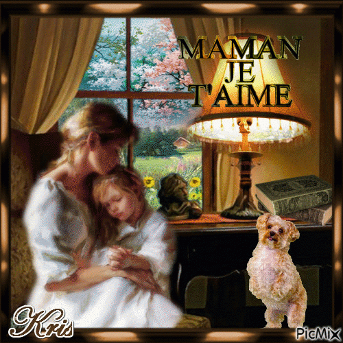 Maman, Je T&amp;#039;Aime - Gif Animé Gratuit - Picmix intérieur Je T&amp;amp;#039;Aime Gif Animé Gratuit