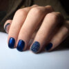 Manucure De Noël Bleu Nuit Dark Nails, Blue Nails, Glitter Nails destiné Ongle En Gel Hiver
