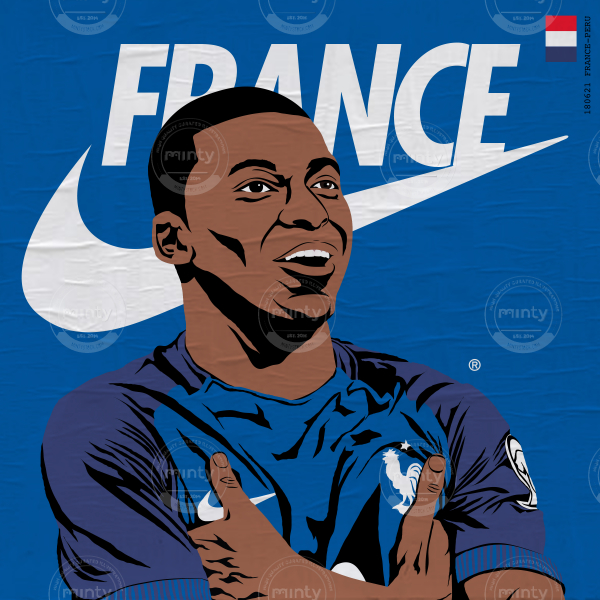 Mbappe France Football - Illustration Price | Minty à Dessins De Mbappé
