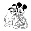 Micket Et Donald Coloriage - Az Coloriage | Coloriage Mickey, Coloriage serapportantà Coloriage Mickey Et Ses Amis