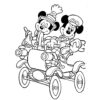 Mickey Minnie Carosse - Coloriage Mickey Et Ses Amis Pour Enfants dedans Coloriage Mickey Et Ses Amis
