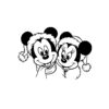 Mickey Minnie Chapeau Noel - Coloriage Mickey Et Ses Amis Pour Enfants à Mickey Et Minnie Coloriage
