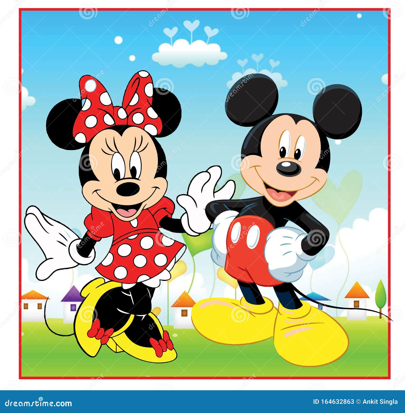 Mickey Minnie Stock Illustrations - 97 Mickey Minnie Stock destiné Dessin Mickey Et Minnie