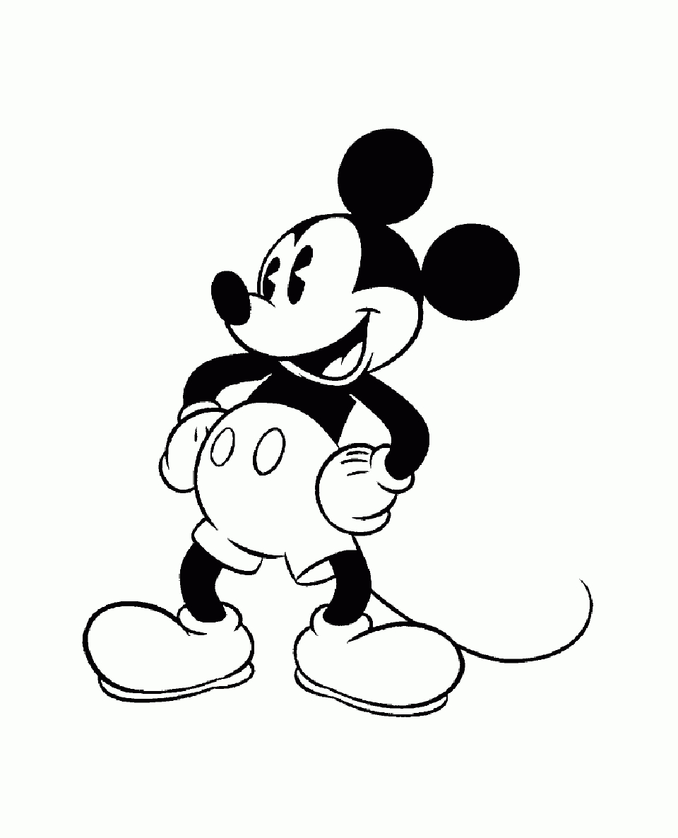 Mickey Oldstyle - Coloriage Mickey - Coloriages Pour Enfants tout Mickey À Colorier Et Imprimer