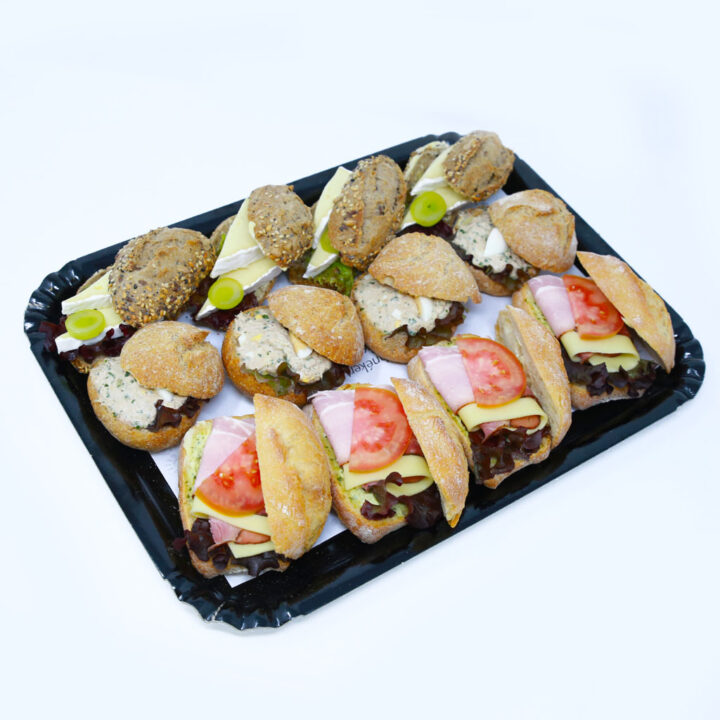 Mini Sandwiches Plateau N°2 - De Schnekert tout Mini Sandwich Pour Buffet