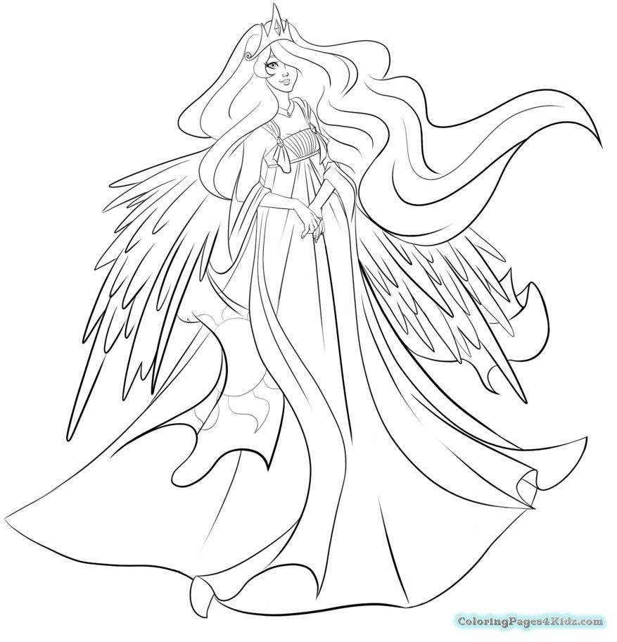 Mlp Coloring Pages Luna At Getcolorings | Free Printable Colorings pour Coloriage My Little Pony Princesse Luna