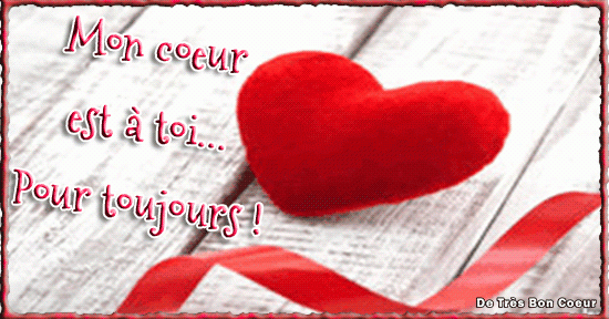 Mon Coeur Est À Toi Pour Toujours - Image Animée Gif serapportantà Gif Animé Je T&amp;amp;#039;Aime Mon Amour