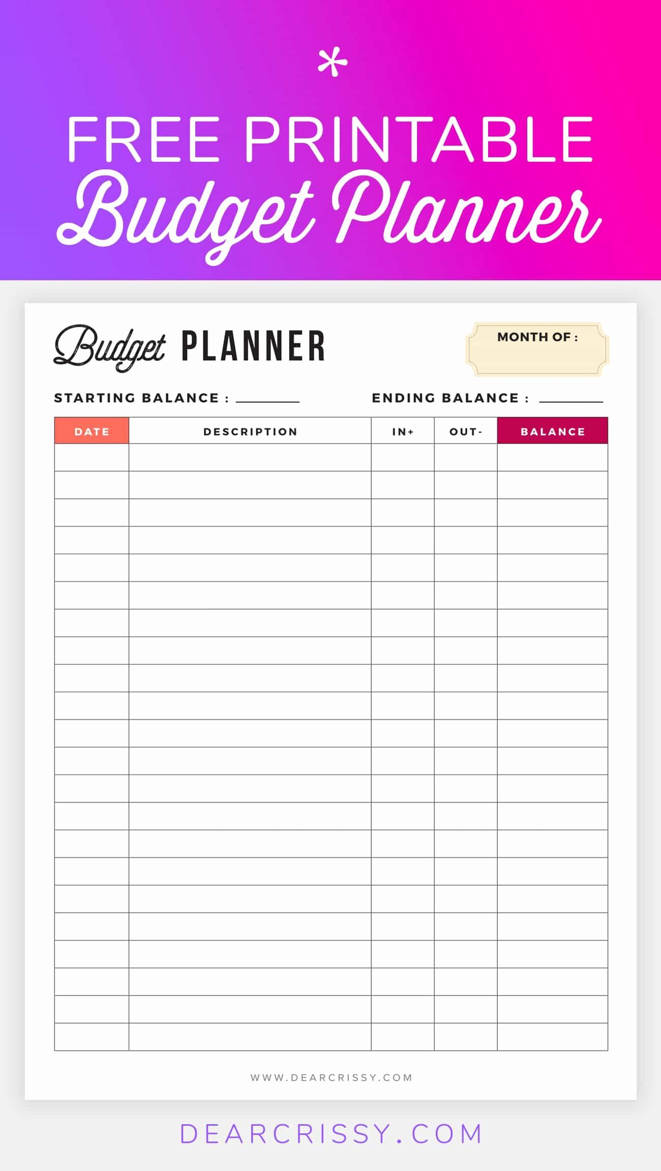 Monthly Budget Planner Template Lovely Free Bud Planner Printable pour Budget Planner Pdf Gratuit