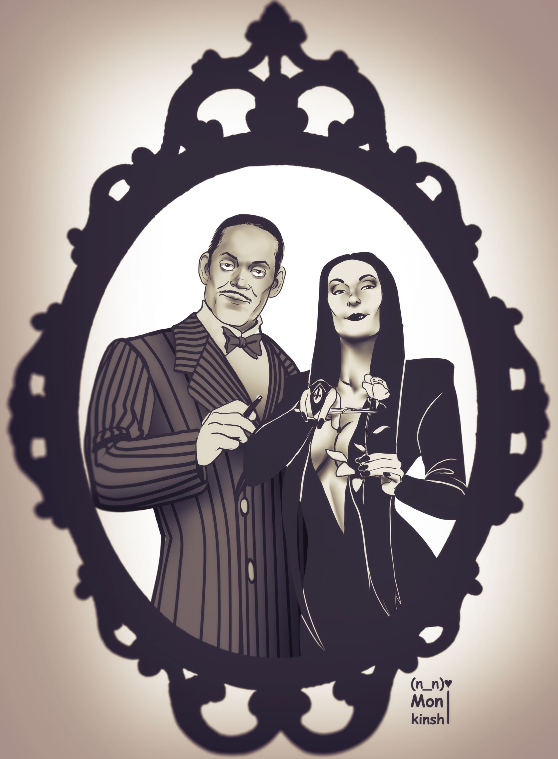 Morticia Addams Coloring Pages / Pin On Tattoos - Showing 12 Colouring destiné Coloriage Famille Addams