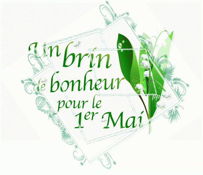 Muguet Gif Animé-Carte 1Er Mai Animée-Gif Muguet dedans Gif Animé Muguet