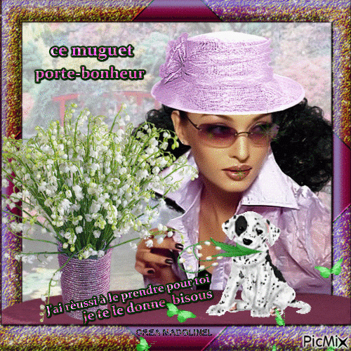 Muguet Porte Bonheur - Безплатен Анимиран Gif - Picmix concernant Muguet Porte Bonheur Gif