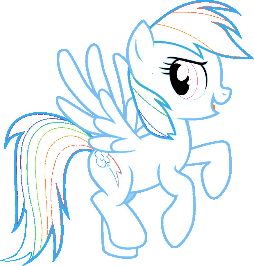 My Little Pony Rainbow Dash Ausmalbilder Genial Rainbow Dash My Little avec Coloriage My Little Pony Rainbow Dash