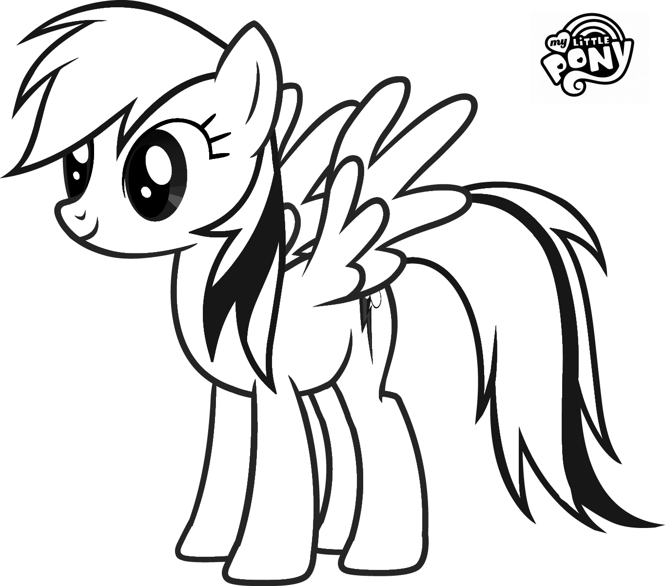 My Little Pony Rainbow Dash Coloring Pages pour Coloriage My Little Pony Rainbow Dash