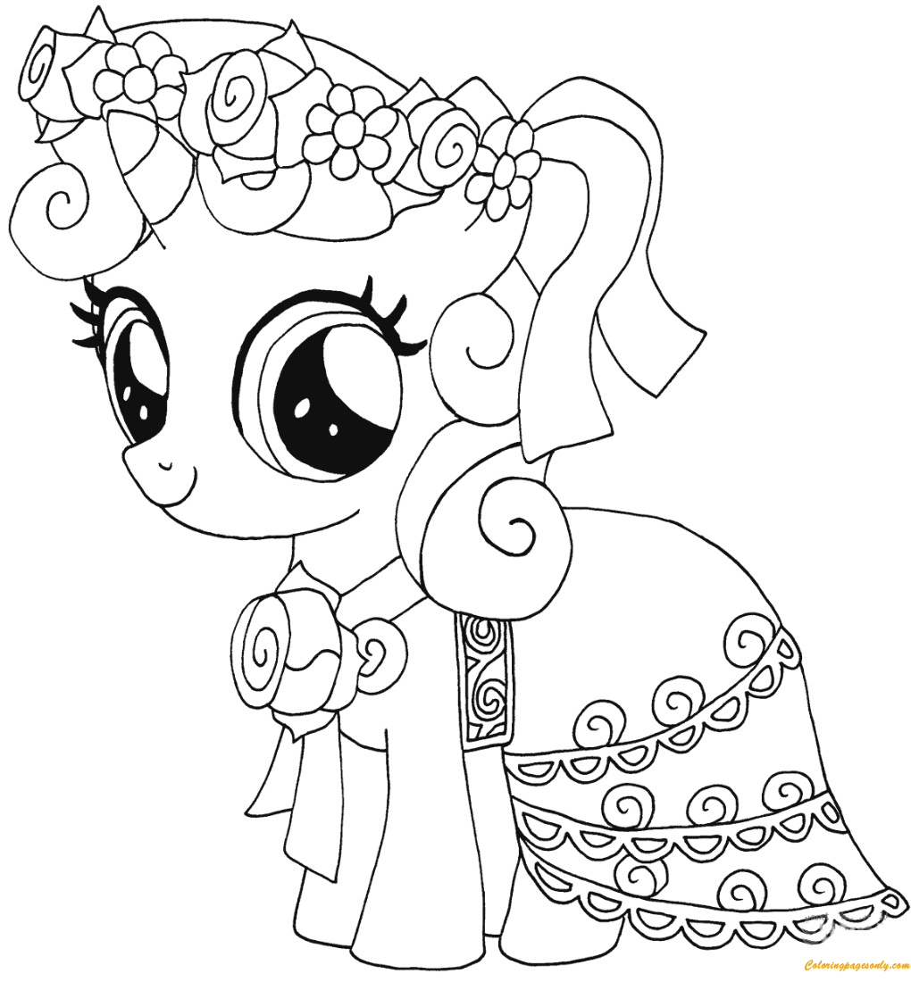 My Little Pony Sweetie Belle Coloring Pages - Free Printable Coloring Pages avec My Little Pony Coloriage
