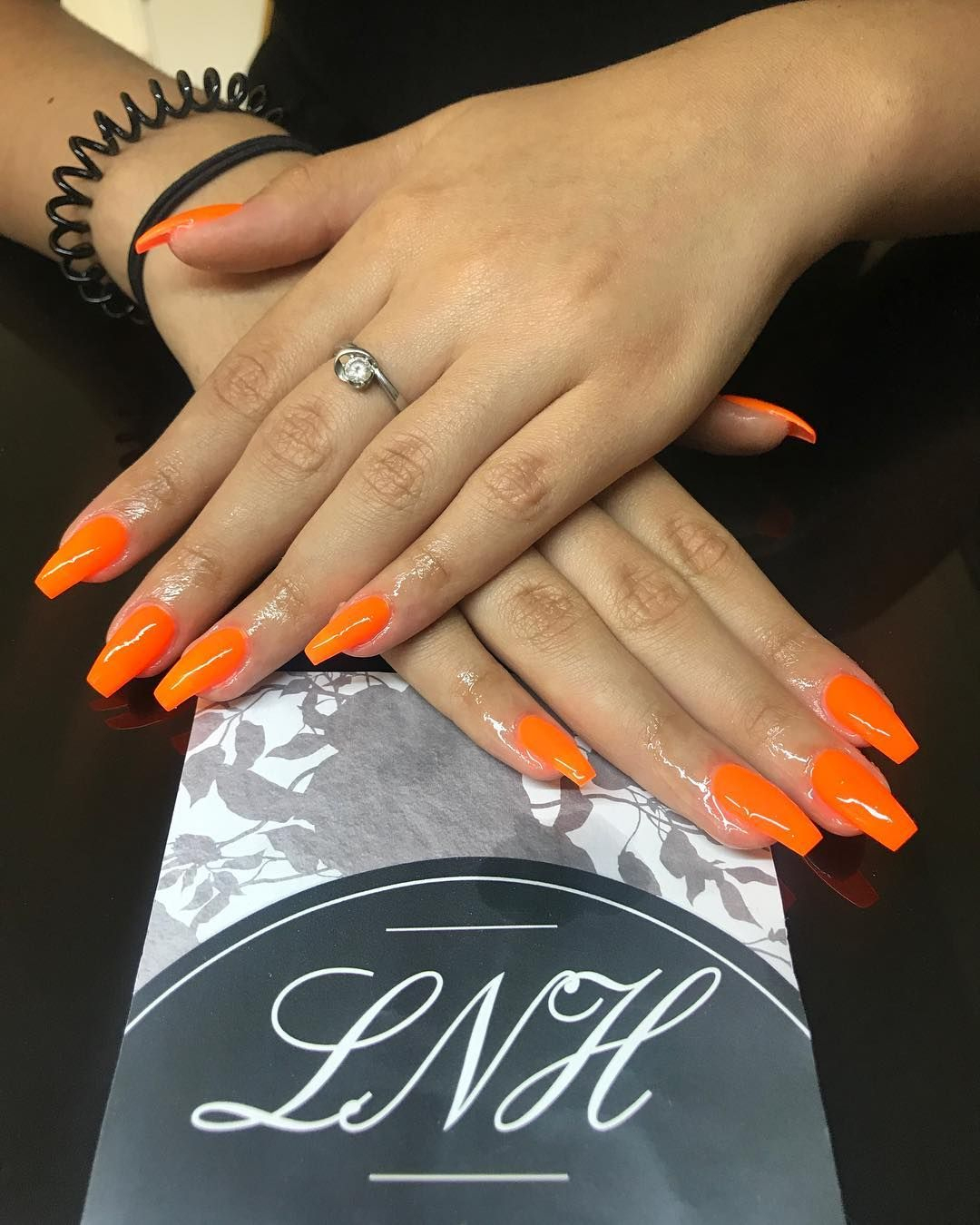 #Nails #Homemade #Geneva #Switzerland #Orange #Fluo #Summer # tout Ongles Oranges Fluo