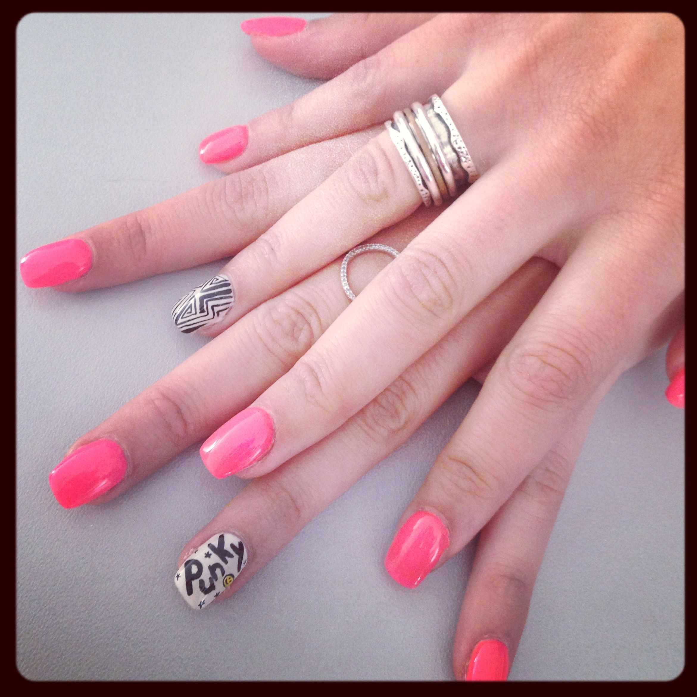 Nails Nailsart Ongles Rose Fluo Ongles Qui Changent De Couleurs Jewelry tout Ongle Rose Fluo
