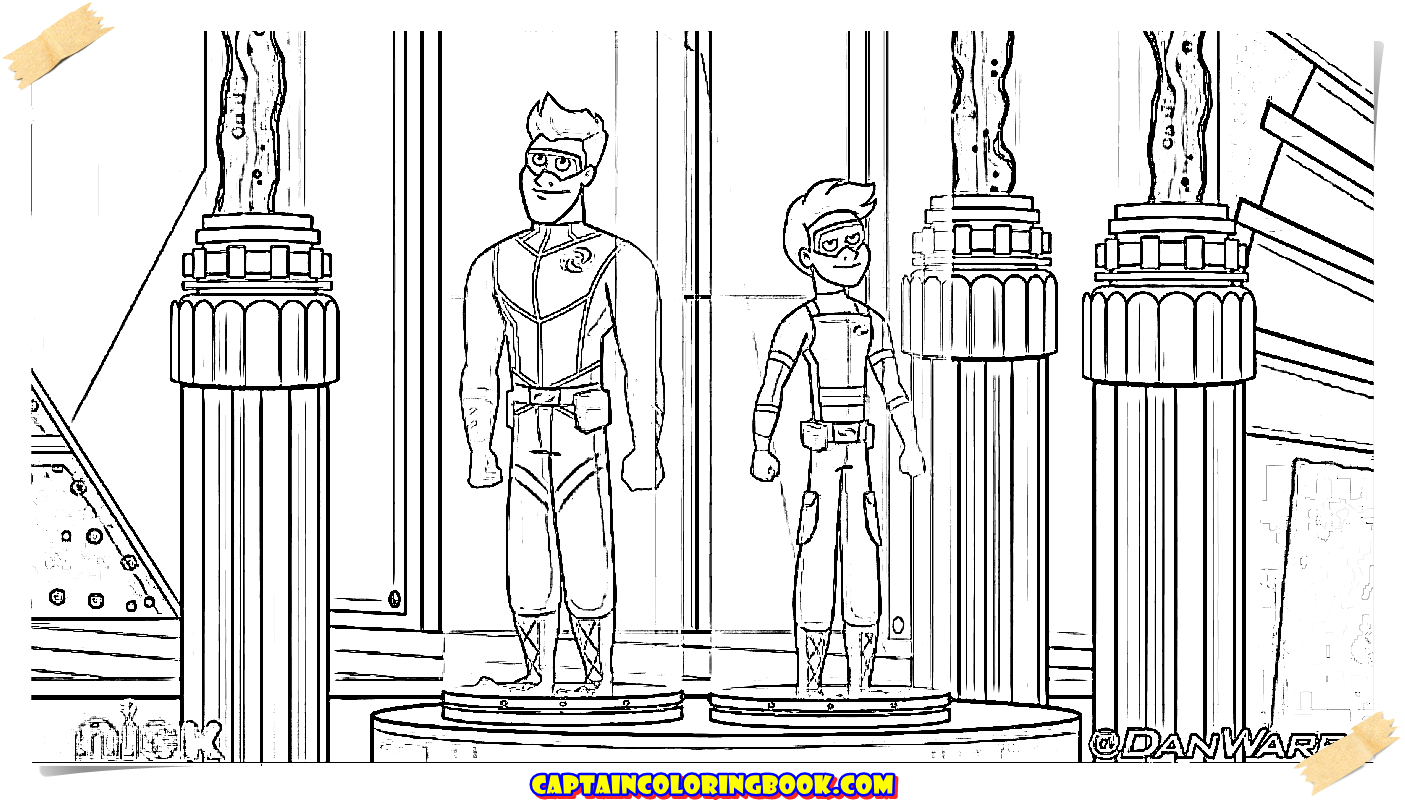 Nickelodeon Henry Danger Captain Man Pages 2015 Coloring Pages tout Coloriage Henry Danger