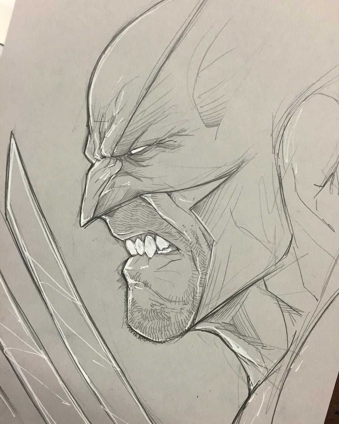No Photo Description Available. Batman Drawing, Comic Book Drawing serapportantà Wolverine Dessin