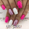 No White Nail Possibly Its Simply The Pink Shade En 2020 | Jolis Ongles concernant Ongle Rose Fluo