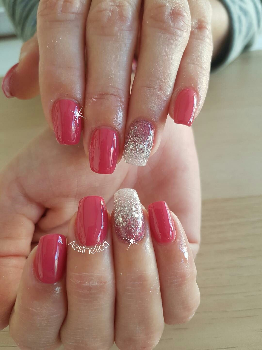 Ongles Rose Dégradé Paillettes Fade Nails, Rose Nails, Glitter destiné Idee Ongles Paillettes