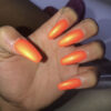 Orange Nails | Orange Nails, Orange Acrylic Nails, Acrylic Nail Designs encequiconcerne Ongles Oranges Fluo