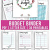 Organize Your Finances- Printable Budget Binder- Watercolor- A à Budget Planner À Imprimer Gratuit