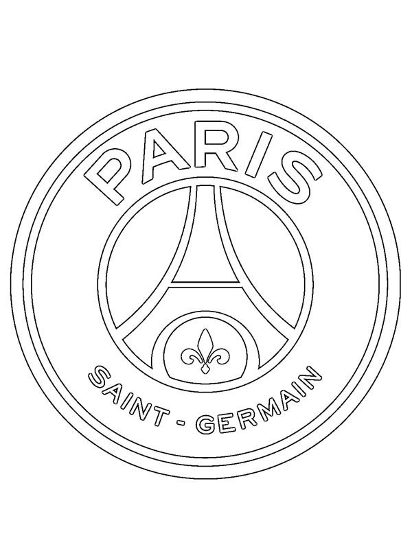 Paris Saint-Germain F.c. Colouring Page | Paris Saint-Germain, Paris avec Coloriage Psg Mbappé