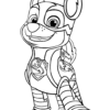 Paw Patrol Mighty Pups Chase _ Coloring Page Printable intérieur Pat Patrouille Chase Dessin