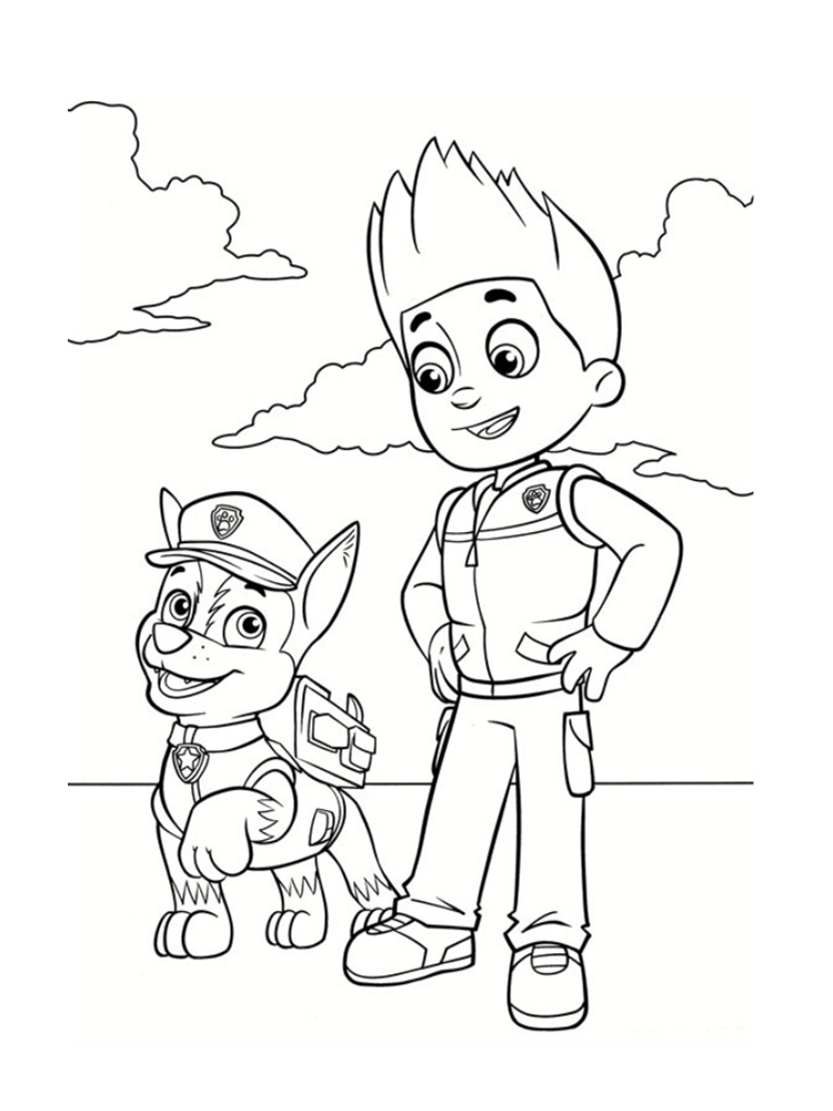 Paw Patrol Ryder Coloring Page At Getdrawings | Free Download intérieur Coloriage Pat Patrouille Ryder