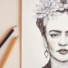 Pencil Portrait Of Frida Kahlo. | Frida Dibujo, Frida Kahlo Dibujo concernant Dessin Frida Kahlo Facile