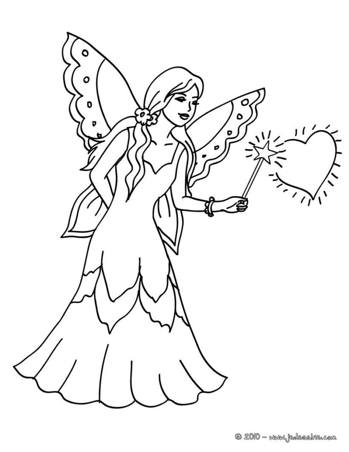 Pin By Marie-Eve On Projets À Essayer | Fairy Coloring Pages, Fairy dedans Fée A Imprimer